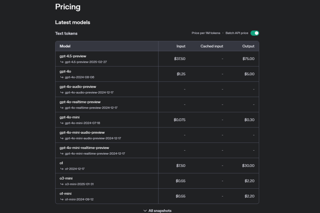 gpt-4o-mini vs gpt-4o 1 screenshot 2025 03 08 오후 1 05 06